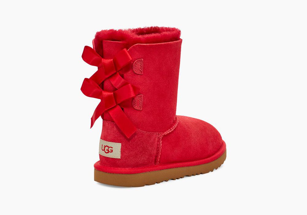 Ugg Bailey Bow Ii - Kids Boots - Red - NZ (2690RGIOS)